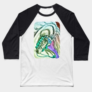 Arabian Horse. Bright Colours. Baseball T-Shirt